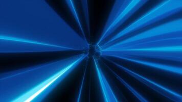 A radiant burst of blue light beams converging towards a central point, creating a high-speed tunnel effect for sci-fi, futuristic, and technology-themed designs video