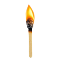 A matchstick with a flame on it png