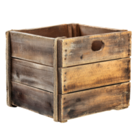A wooden crate with a hole in the middle png