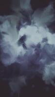 Elegant dark floral vertical background animation in the style of an abstract watercolor or oil painting with gently blending delicate flowers in moody color tones. video