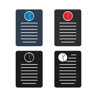 Four different types of paper with different colors vector