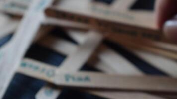 Hand hold Stick with word Thank you. Finding Motivation in the middle of ice cream sticks video