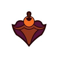 Dark orange brown purple abstract texture Gradient Cherry gold vintage elegant background with space for design Halloween vector