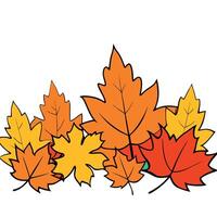 Bright colorful autumn leaves. Autumn colors. Halloween concept. Background with selective focus vector