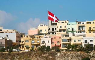 A building with a flag photo