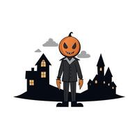 Halloween candy displayed on black background with empty space vector