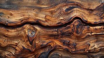 Part of a wooden slab table. Designer wooden slab piece photo