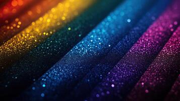 Colorful glitter pattern, vibrant shades on a smooth surface. photo
