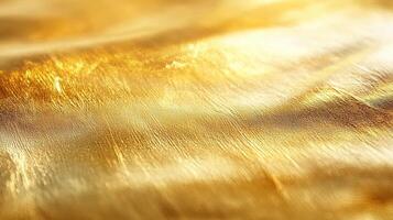 Abstract golden texture with shimmering light details, perfect for backgrounds and design elements. photo