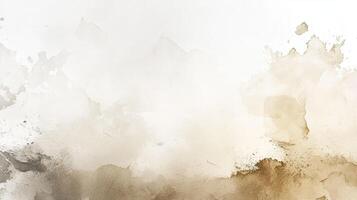 Abstract watercolor texture with soft brown tones on a white background. photo