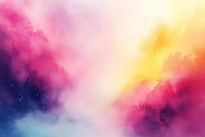 Colorful abstract background with pink, yellow, and blue hues, perfect for creative projects and designs. photo