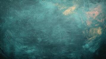 Textured background with a blend of teal and hints of pastel colors, ideal for creative projects. photo