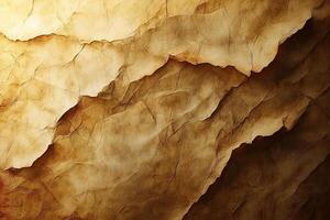 Abstract texture of crumpled brown paper creating a warm, organic backdrop. photo