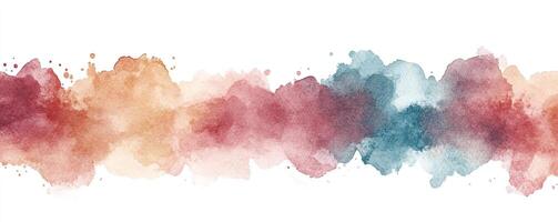 Colorful watercolor splash with blended hues, perfect for creative designs and backgrounds. photo