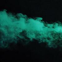 Abstract dark green mist rolling over a black background, evoking a sense of foreboding and depth, mysterious and eerie photo