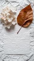 a white paper mock up photo