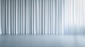 A room filled with soft light, filtered through ethereal white curtains, creating a peaceful and calming atmosphere, perfect for relaxation photo