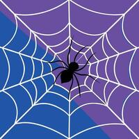 Spider web purple and blue background with ai vector