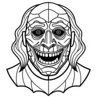 Horror Movie Maniac Mask created with technology vector