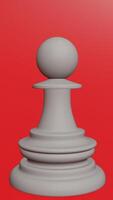 3d pawn in chess with different different background photo