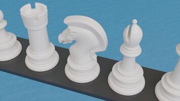 3d pawn in chess with different different background photo