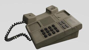 telephone with red background photo