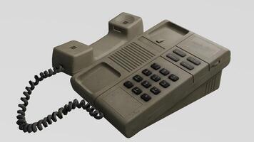 telephone with red background photo