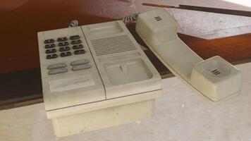 Telephone old model on table 4k photos
