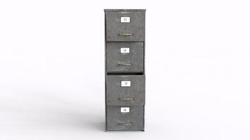 file cabinet and doors with white background photo