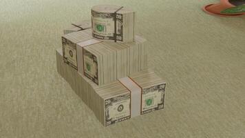 money stack with different different angle view 4k photos