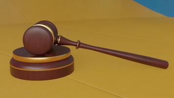wooden gavel with different different angle view photo