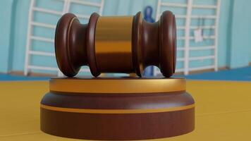 wooden gavel with different different angle view photo