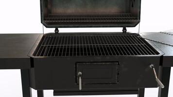 barbecue grill with white background photo
