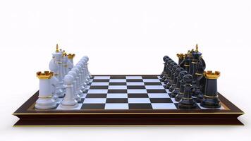 chess board game with different different angle view photo