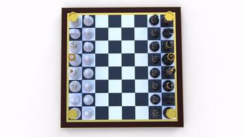 chess board game with different different angle view photo