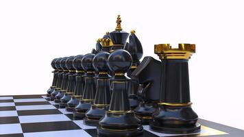 chess board game with different different angle view photo