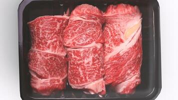 meat packet with white background photo