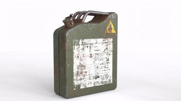 oil can with different different angle view and white background photo