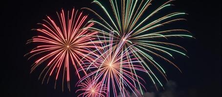 Stunning fireworks design for celebrations photo