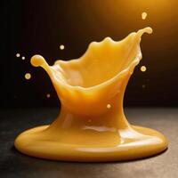 A playful molten cheese splash forms dynamic streams in a lively cooking scene photo