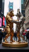 Market Volatility as represented by the Gold Bull Bear Dynamic photo