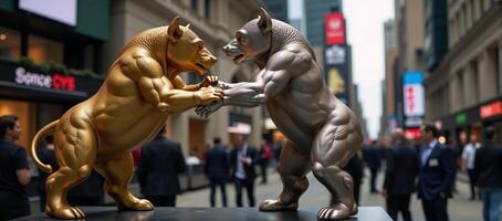 Market Volatility as represented by the Gold Bull Bear Dynamic photo