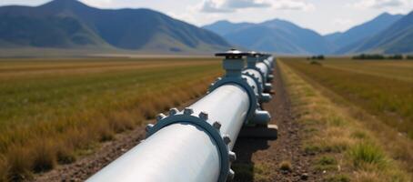 Hydrogen pipelines illustrate shifts towards sustainable cleaner and secure energy sources in the industry photo