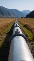 Hydrogen pipelines illustrate shifts towards sustainable cleaner and secure energy sources in the industry photo