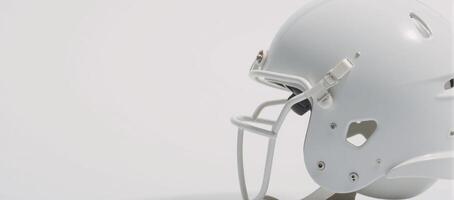 White sideview football helmet photo