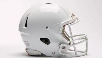 White sideview football helmet photo
