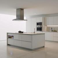 Modern Home Generating customized modular island kitchen designs using AI technology photo