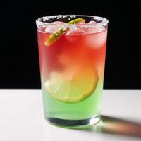Margarita stands alone against backdrop photo