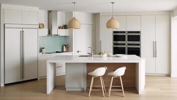 Coastal Kitchen Design Modern Aesthetic Blend with BeachInspired Elements Innovative Solutions photo
