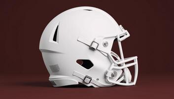 Blank white American Football helmet viewed from various angles MockUp photo